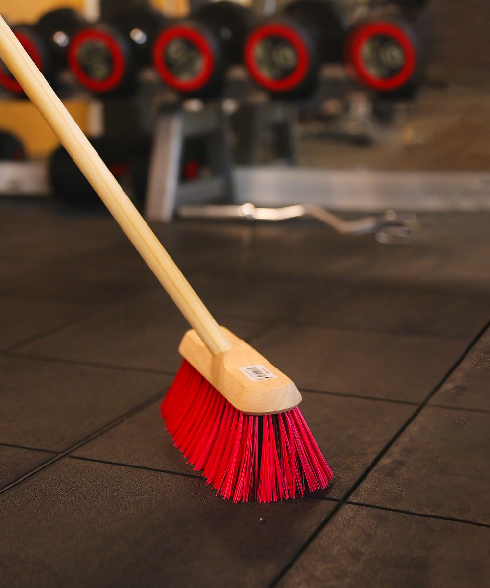 Traditional Wooden Broom With Handle - Stiff